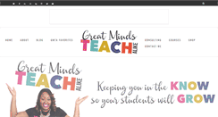 Desktop Screenshot of greatmindsteachalike.com
